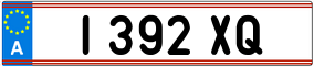 Trailer License Plate